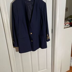 Sarah Christine 2 piece Navy Skirt Suit